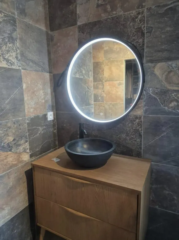 salle de bain miroir